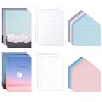  моно Like фото, месяц бумага для писем + конверт 8 вида комплект - Photo, Moon Letter Paper Set вид 32 листов бумага для писем + 16 листов конверт 