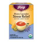 海外直送品Yogi Teas / Golden Temple Tea Co Stress Relief Tea Honey Lavender, Hon