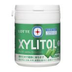 [ назначенное здоровое питание ] Lotte жевательная резинка с ксилитом ( lime мята ) Family бутылка 143g×3 шт 