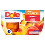 Dole Fruit Bowl Peaches in Juice (4x113g) сок . кукла фрукты миска. персик ( 4X113G )