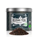 KUSMI TEA тусклый чай | Earl Gray 100g жестяная банка ( примерно 40 кубок минут ) | органический черный чай Earl Gray 