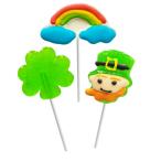 Fruidles St. Patrick's Dayroli pop re pra кукуруза зеленый Shamrock Rainbow roli pop присоска party сувенир bok