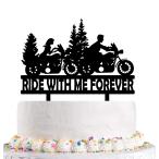 Funny Motorcycle Mr &amp; Mrs роман tik свадьба кекс topa-- Ride with Me Forever