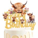 Highland Cow день рождения кекс topa- Gold g Ritter Highland kau день рождения party украшение Brown kau кекс topa- - 