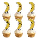 18 шт желтый g Ritter симпатичный banana десерт капкейк topa- pick поверхность белый фрукты Thema оборудование орнамент сопутствующие товары baby душ мужчина 