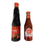 ABCブランドセット品 インドネシアNo.１ 本場の輸入調味料 インドネシア料理に (ケチャップマニス＋サンバルエキストラペダス(激辛) 【2種食べ比べセ