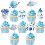 Sursurprise 24 шт hyu- камень We Have A Boy капкейк topa-, для мальчика космос baby душ украшение космос кекс te