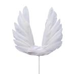  белый Angel wing кекс topa- перо капкейк topa- happy день рождения party кекс украшение baby душ капкейк topa-