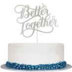 AMINJIE Better Together кекс topa- свадебный душ,Mr and Mrs, свадьба party украшение, двусторонний si