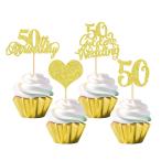Keaziu 50 anniversary commemoration капкейк topa-50 шт Gold брак память день капкейк pick 50 год брак память день happy 50 лет. день рождения party 
