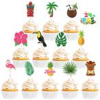  Hawaiian капкейк topa-, одноразовый ананас цветок pa-m tree фламинго кекс pick,aro - кекс украшение лето Hawaiian ruau Thema рождение 