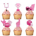 18 шт розовый g Ritter десерт капкейк topa- pick регби мяч Touch down спорт игра te- Thema оборудование орнамент сопутствующие товары мужчина 