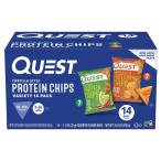 Quest Tortilla Style Protein Chips Variety 14 Pack, Chili Lime and Nacho Ch