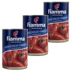 [3 комплект ] отверстие помидор 400g жестяная банка |fiamaves vi a-na(Fiamma Vesuviana) | Италия 