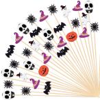 MEMOVAN Halloween .. для . передний . для 100 шт Halloween коктейль pick призрак тыква kmob- bat фрукты палочка Halo u