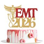 EMT 2026 кекс topa-,EMT. индустрия оборудование орнамент, сестринское дело .. сырой . человек, уход ., поздравляю,2026 медицинская помощь сестринское дело .. индустрия party украшение ( Gold .