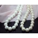 Yahoo! Yahoo!ショッピング(ヤフー ショッピング)ネックレス 真珠 パール 大玉 15ミリ玉40cm  結婚式 入学式 大人おしゃれ パーティー 姫系 ロリータ コスプレ