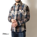 デラックスウエア ネルシャツ 2025秋冬 新作 HV-57 DELUXEWARE 50s BLUE KING 長袖 厚手 アメカジ 大人 おしゃれ 日本製 ブルー M L XL