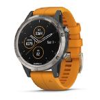 Garmin Fenix 5 Plus プレミアム マルチスポーツ GPS スマートウォッチ カラーTOPOマップ 心拍数モニタリング機能搭載 5 Plus 010-01988-04