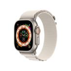 Apple MQFQ3J/A Watch Ultra GPS ＋ Cellularモデル 49mmチタニウムケースとスターライトアルパインループ S 新品 送料無料