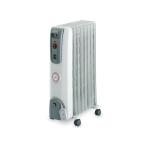 デロンギ DeLonghi H770812EFSN 電気暖房 オイルヒーター 1200W 転倒時自動電源遮断装置 折りたたみ式キャスター ホワイト+ミディアムグレー 新品 送料無料
