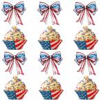  independent память день капкейк topa- bow happy independent память день капкейк pick America independent память день Thema день рождения party кекс украшение сопутствующие товары лента 24 шт pa