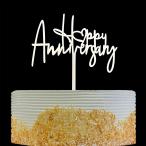 OIXCMNJQ happy Anniversary кекс topa- брак память день, фирменный память день, день рождения память party украшение сопутствующие товары, зеркало серебряный акрил 