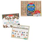 メリッサ&ダグ Melissa&Doug 【木製おもちゃ アルファベット&すうじ スタンプセットデラックス】 正規品 30118