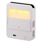 オーム電機 拡張コンセント 寝室用 4個口+USB HS-TU4BR1-W 00-1454