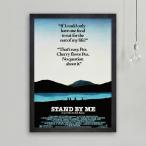 『スタンド・バイ・ミー』Stand by Me 映画ポスター アートフレーム 壁掛け 額縁透明シート付 34X44cm