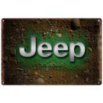 jeep ジープ　メタルサイン　インテリア　アメリカ雑貨　ブリキ看板 バー/レストラン/カフェ/喫茶店  20x30cm