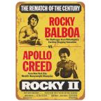 『ロッキー』Rocky  ポスター アメリカ雑貨★レトロ調★メタルサイン　ブリキ看板/飾り/バー/レストラン/カフェ/喫茶店/20cm*30cm