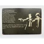 『パルプ・フィクション』 Pulp Fiction　アメリカ雑貨★レトロ調★メタルサイン　ブリキ看板/飾り/バー/レストラン/カフェ/喫茶店