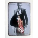 『007／カジノ・ロワイヤル』 Casino Royale　  映画ポスター　 アメリカ雑貨　レトロ調　メタルサイン　ブリキ看板　インテリア　20x30cm