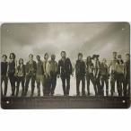 『ウォーキング・デッド』    登場人物　テレビドラマ　ポスター　 アメリカ雑貨　メタルサイン　ブリキ看板　金属　インテリア　20x30cm