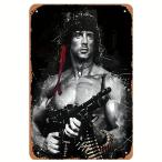 『ランボー』映画ポスター　 メタルサイン　ブリキ看板　インテリア雑貨　お部屋　お店　バー　飾り物　20x30cm