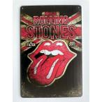 ザ・ローリング・ストーンズ  The Rolling Stones  ロックバンド　アメリカ雑貨★レトロ調★ブリキ看板/飾り/バー/レストラン/カフェ 20x30cm