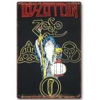 Yahoo! Yahoo!ショッピング(ヤフー ショッピング)レッド・ツェッペリン Led Zeppelin　ロックバンド　　アメリカ雑貨　壁飾り　インテリア　レトロ調  ブリキ看板/飾り/バー/レストラン/カフェ  20x30cm