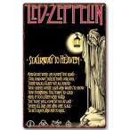 Yahoo! Yahoo!ショッピング(ヤフー ショッピング)レッド・ツェッペリン Led Zeppelin　ロックバンド　　アメリカ雑貨　壁飾り　インテリア　レトロ調  ブリキ看板/飾り/バー/レストラン/カフェ  20x30cm