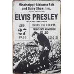 1956年　エルヴィス・プレスリー Elvis コンサート  ポスター　 アメリカ雑貨　壁飾り　インテリア　金属  ブリキ看板/飾り/バー/レストラン/カフェ  20x30cm