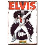 エルヴィス・プレスリー Elvis　歌手　俳優   ポスター　 アメリカ雑貨　壁飾り　インテリア　金属  ブリキ看板/飾り/バー/レストラン/カフェ  20x30cm