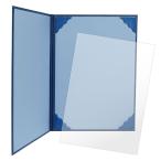 ササガワ　証書ファイル　Ａ４　濃紺青　１０−６００１【返品・交換・キャンセル不可】【イージャパンモール】