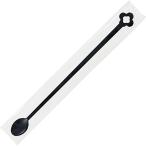マドラースプーン 袋入 130mm ブラック 1パック(100本)