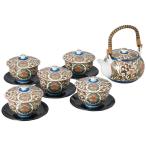 【送料無料】古伊万里唐花　茶托付番茶器揃　９１９０９４【ギフト館】