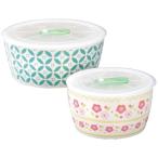 【送料無料】レトロ和紋　高気密レンジパック２点セット　ＲＴＷ−０１【ギフト館】