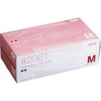 ニトリル　使いきり手袋　粉なし　M　ピンク　1箱(250枚)