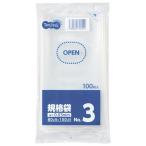 【送料無料】【個人宅届け不可】【法人（会社・企業）様限定】規格袋　3号　0.03×80×150mm　1セット(2000枚:100枚×20パック)