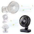 【400円オフクーポン配布中】卓上扇風機 首振り 4段階 usb充電 LED表示 大風量 静音 軽量 熱中症対策 ファン 壁掛け リビング 洗面所 キャンプ 母の日 父の日