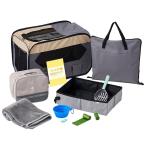 Calulu たすカルル 猫用 防災 9点セット Mサイズ グレー コンパクト 防災セット 旅行 持ち運び 軽量 カルル PCAD002 4905414310041