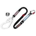 ツヨロン フルハーネス用ランヤード シングルランヤード 伸縮式ノビロン(BK) THL-NV93SV-21KS-BK-R23-BP 4956133049415